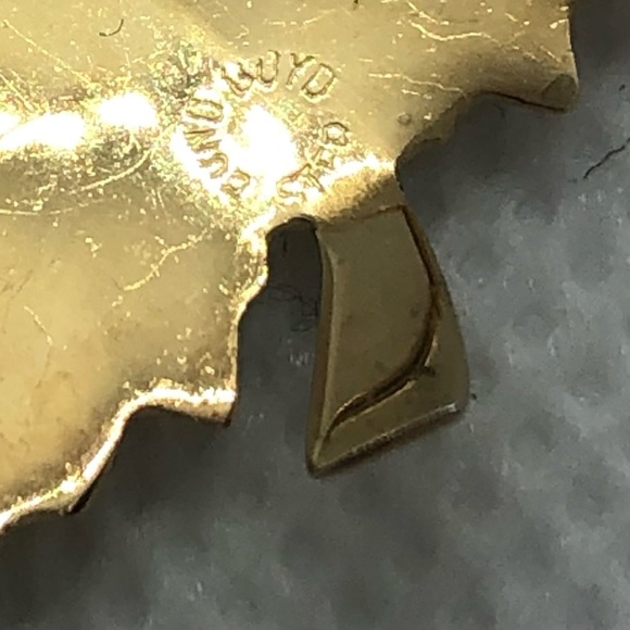 Vintage Bond Boyd 925 Brooch and screw back earrings Maple Leaf Floral. - Picture 6 of 6